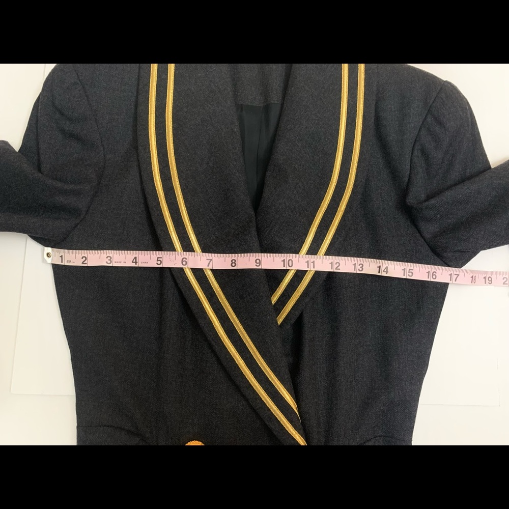 Vintage Albert Nipon Gray Wool Dress - image 5